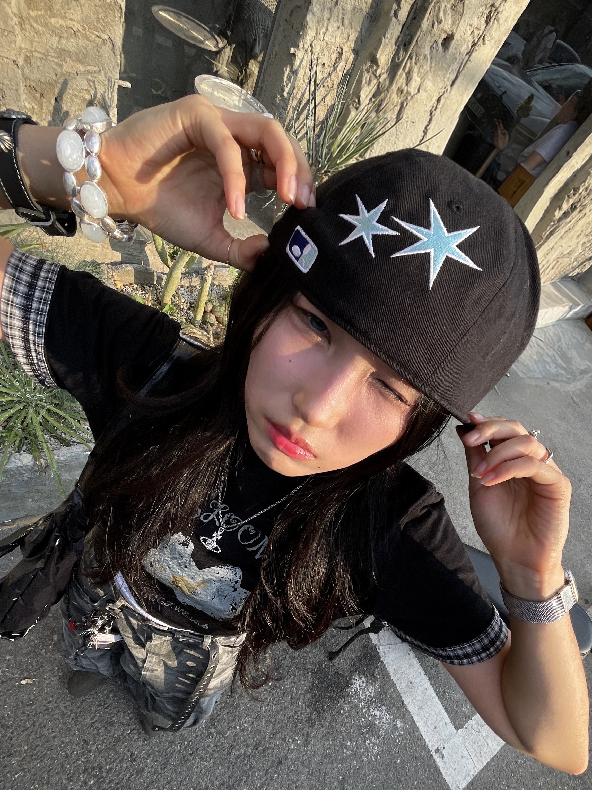 Ogarp Concho Wrist Belt Black, (W) Nike Sprint Sister Ridgerock Ocean Cube 착용 스타일 - 5