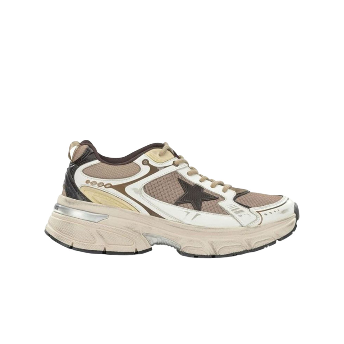 GMF00724-F008466-10550 Golden Goose Lightstar Sneakers White Beige