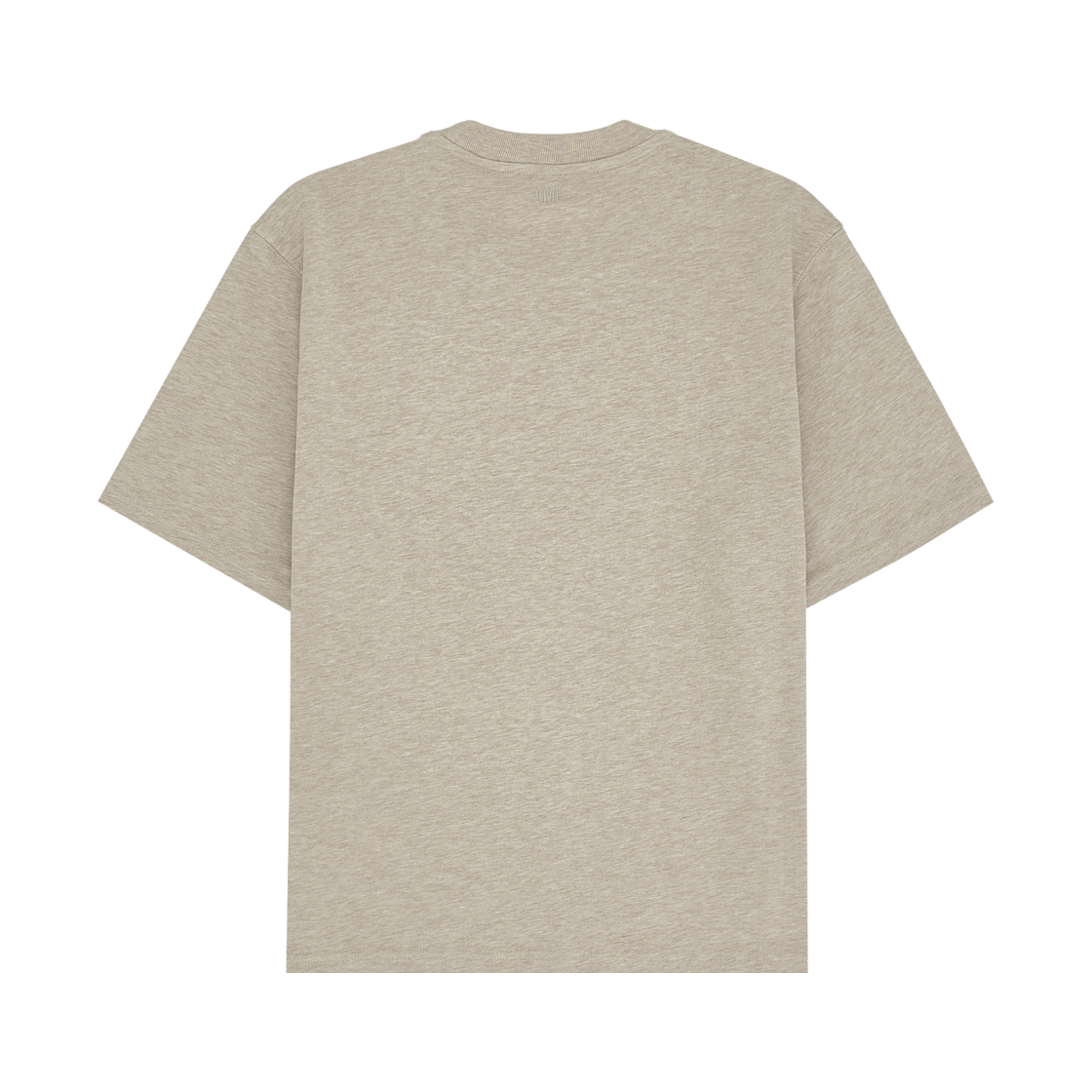아미 스몰 하트 로고 박시 핏 티셔츠 헤더 라이트 베이지(AMI de Coeur Boxy Fit T-Shirt Heather Light Beige) - 2