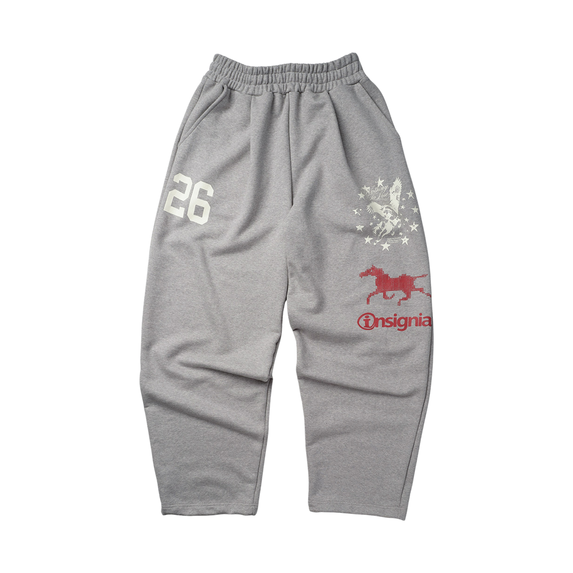 노디 로얄 레거시 스웻 팬츠 멜란지 그레이(NODI Royal Legacy Swet pants melange gray) - 1