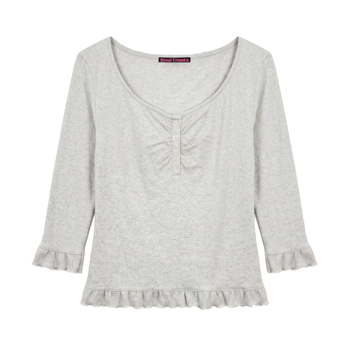 RS26FLS102OTM Rosefrantz Frill Three-Quarter Sleeve [Oatmeal]