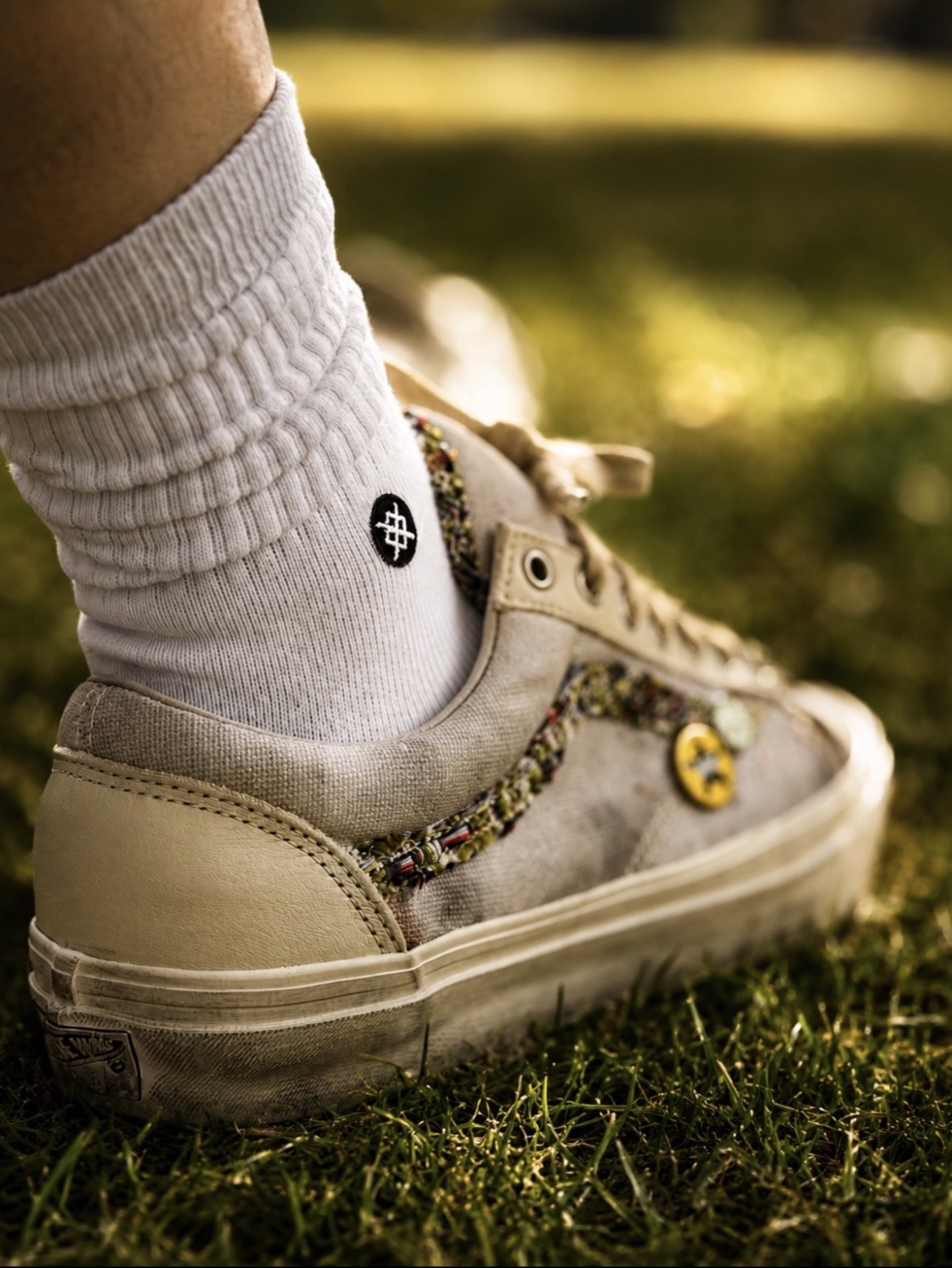 Vans Premium Old Skool 36 LX Souvenir Oatmeal Beige 착용 스타일 - 4