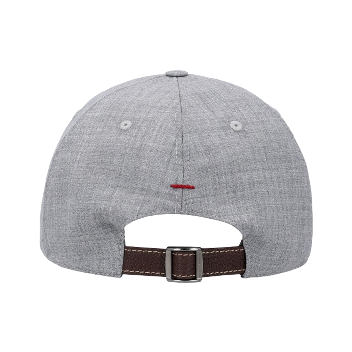 브루넬로 쿠치넬리 버진 울 프레스코 자수 로고 베이스볼 캡 그레이(Brunello Cucinelli Virgin Wool Fresco Baseball Cap with Embroidered Logo Grey) - 2