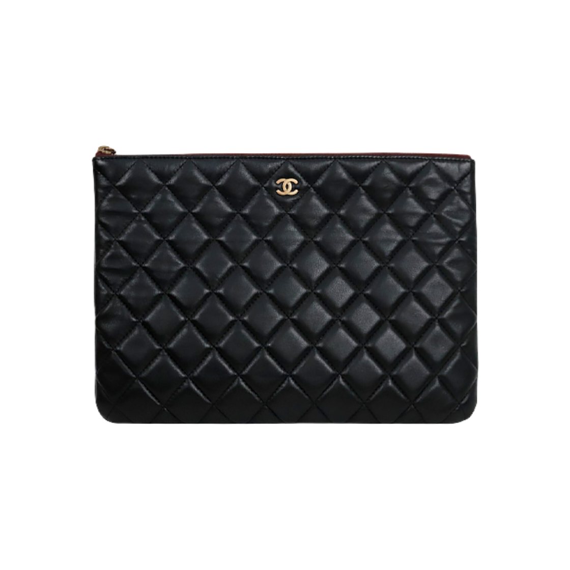 샤넬 블랙 램스킨 클러치백 C-A64488(Chanel Black Lambskin Clutch Bag C-A64488)