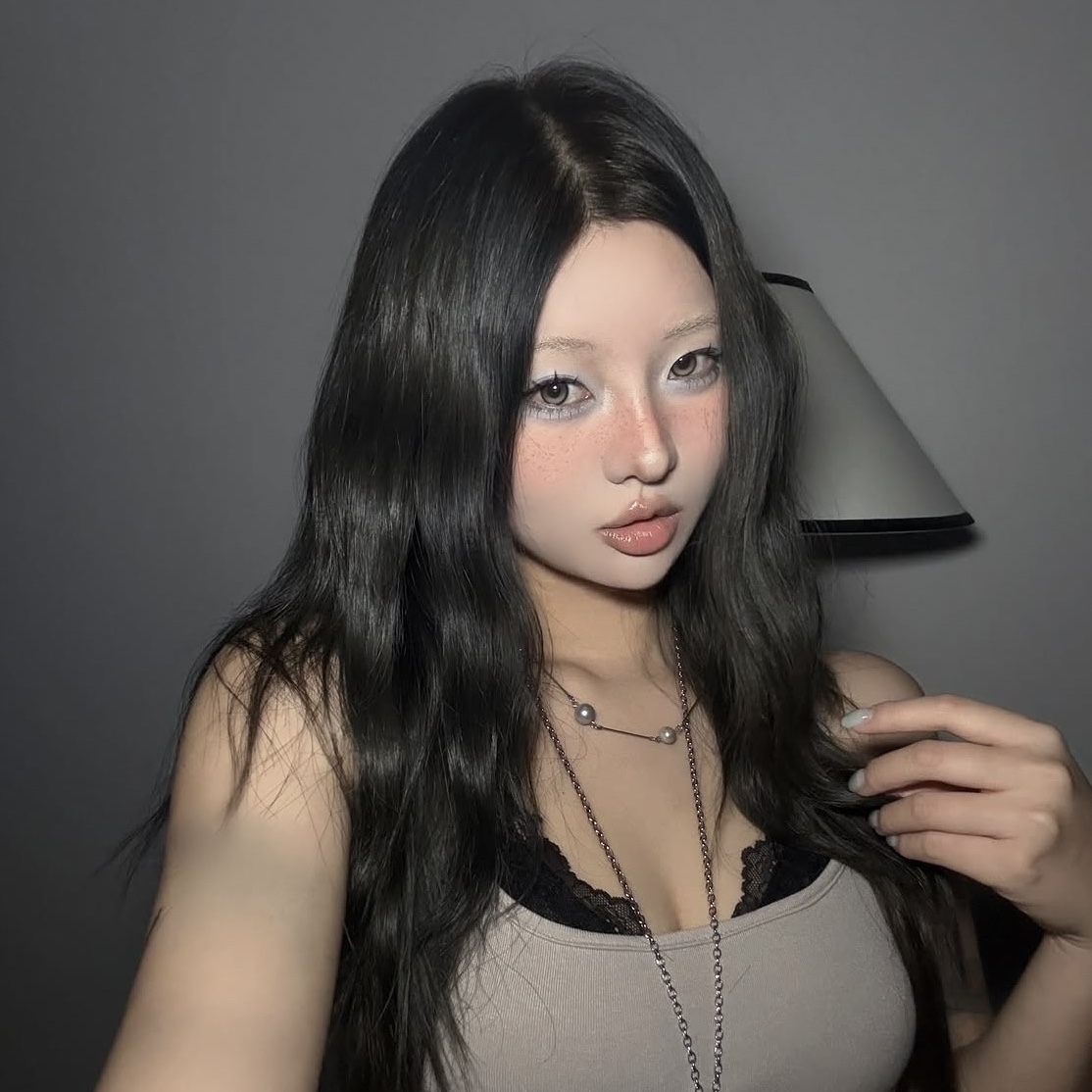 Riomeu Silver Ocean Pear Stick Necklace 착용 스타일