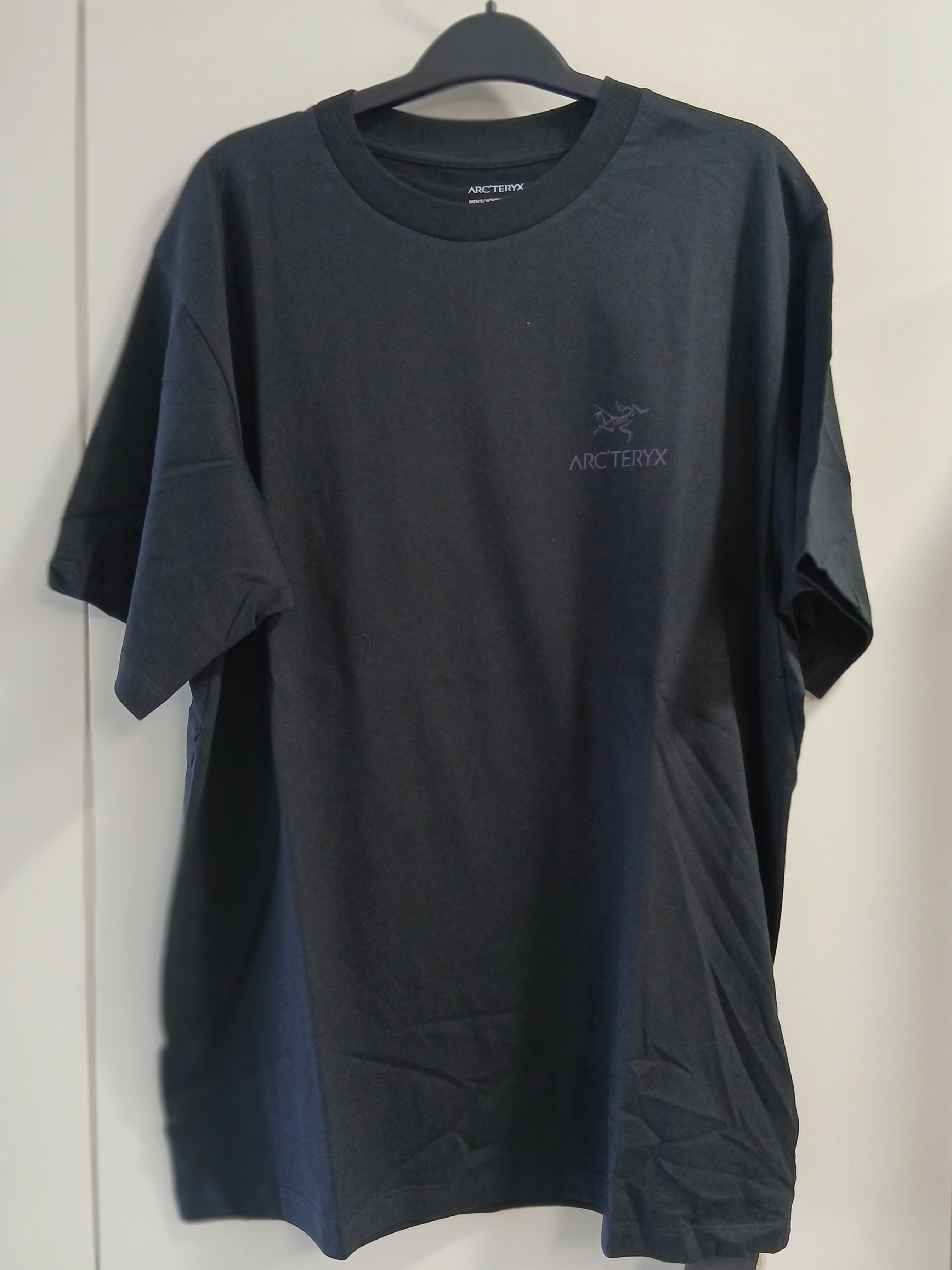 Arc'teryx Kragg SL Cotton Cacodaemon SS T-Shirt Black Moondrop 착용 스타일 - 2