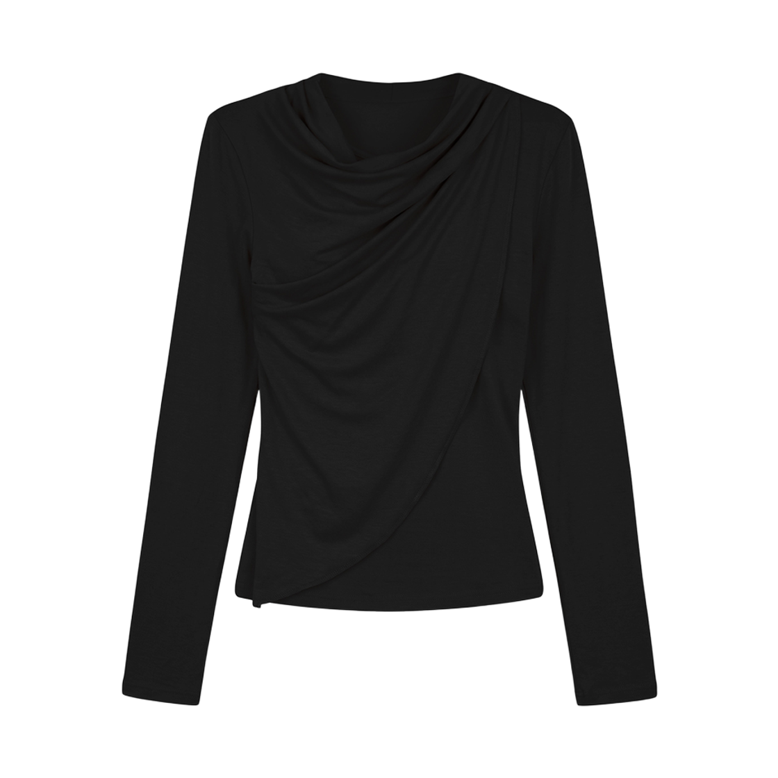 VT26FLS105BLK VOONT Fluid Cowl-Neck Long Sleeve (BLACK)