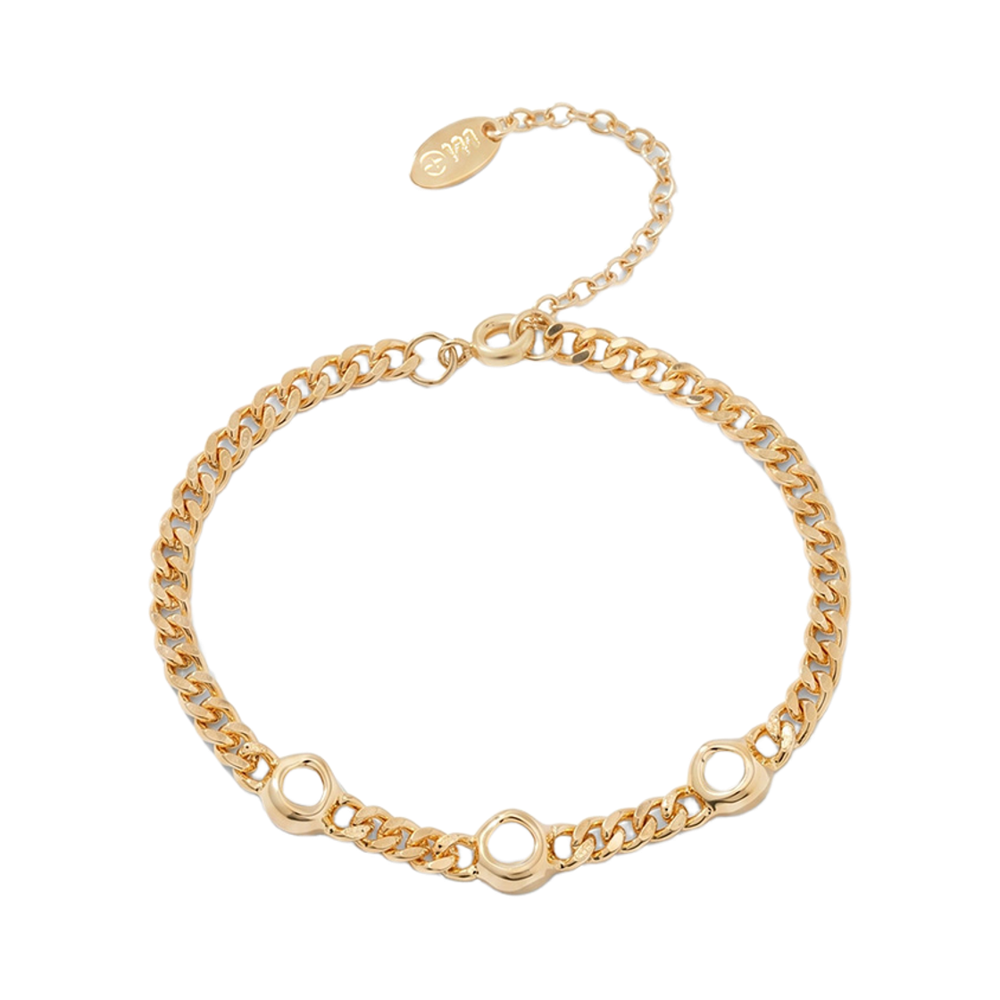 Nonenon-352 Nonenon Triple Flexible Bracelet Gold