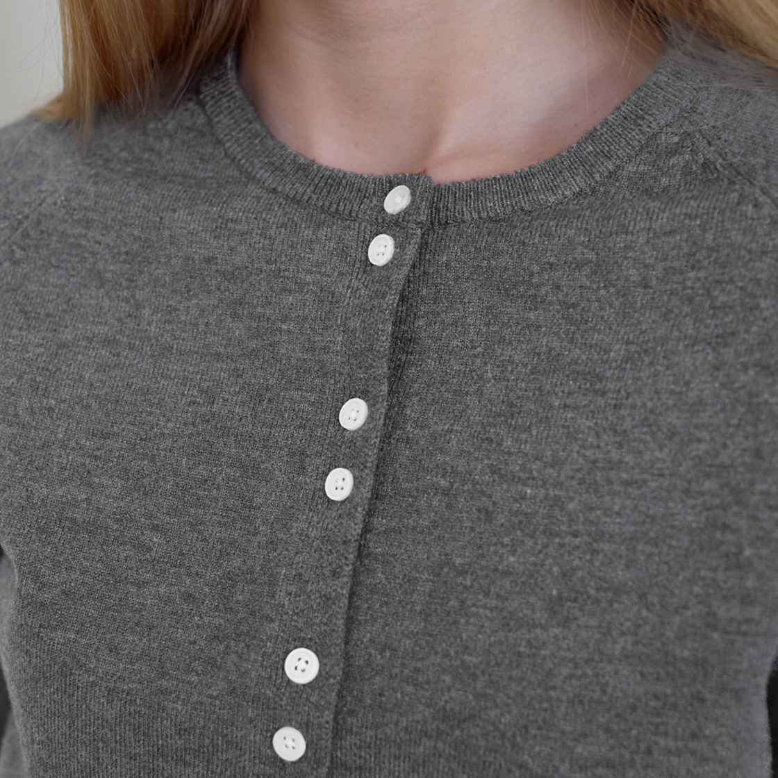 로제프란츠 더블 버튼 가디건 [차콜](Rosefrantz Double Button Cardigan [Charcoal]) - 2