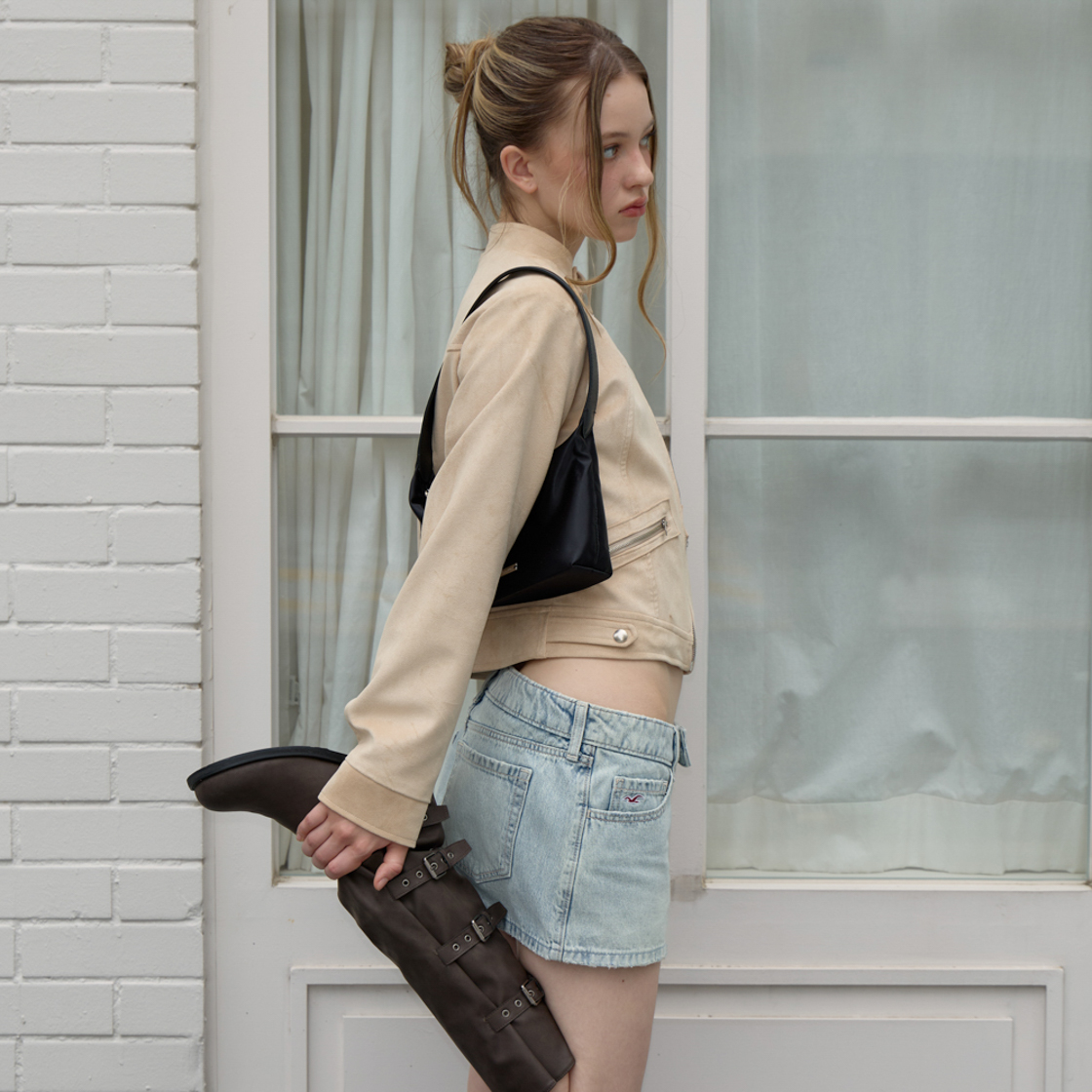 로제프란츠 스웨이드 레이서 자켓 [베이지](Rosefrantz Suede Racer Jacket [Beige]) - 6