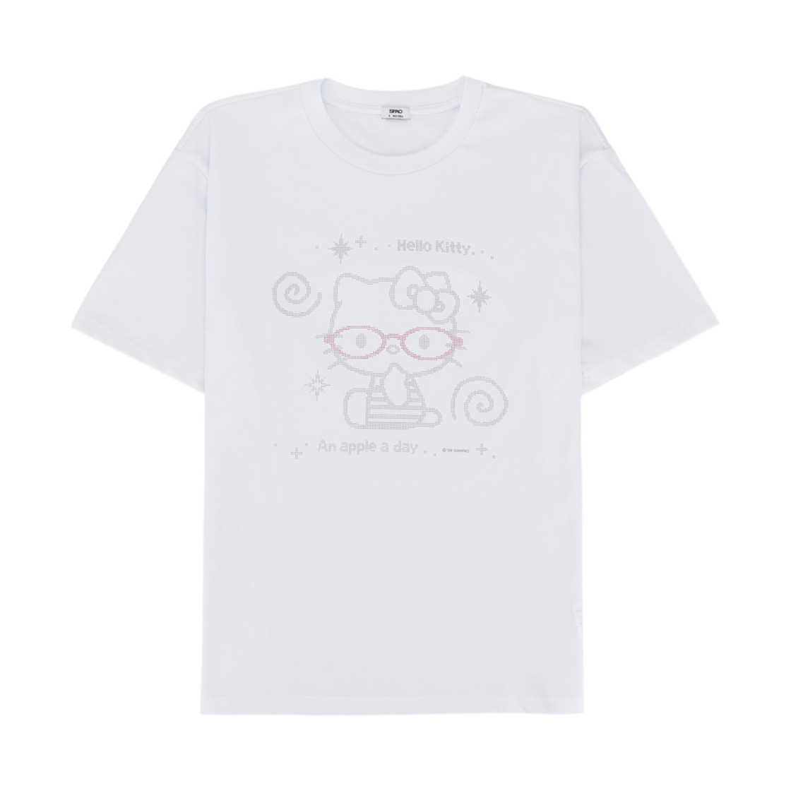 SPRLG37U48-00 Spao x Hello Kitty Short Sleeve T-Shirt White - The Hyundai Seoul Exclusive
