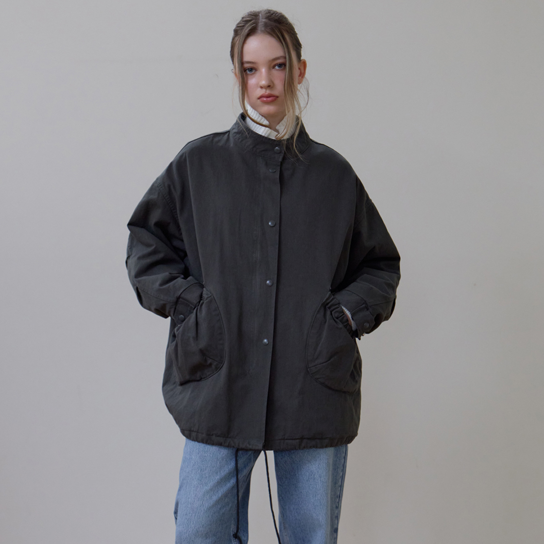 로제프란츠 오버핏 패디드 필드 자켓 [차콜](Rosefrantz Overfit Padded Field Jacket [Charcoal]) - 2