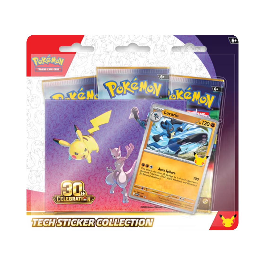 - Pokemon TCG 30th Celebration Tech Sticker Collection Lucario Box (English Ver.)