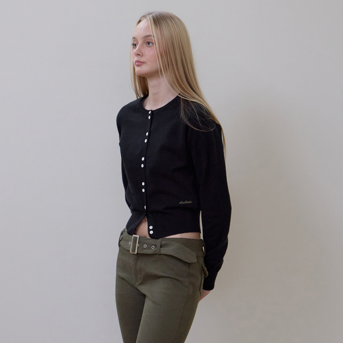 로제프란츠 더블 버튼 가디건 [블랙](Rosefrantz Double Button Cardigan [Black]) - 2