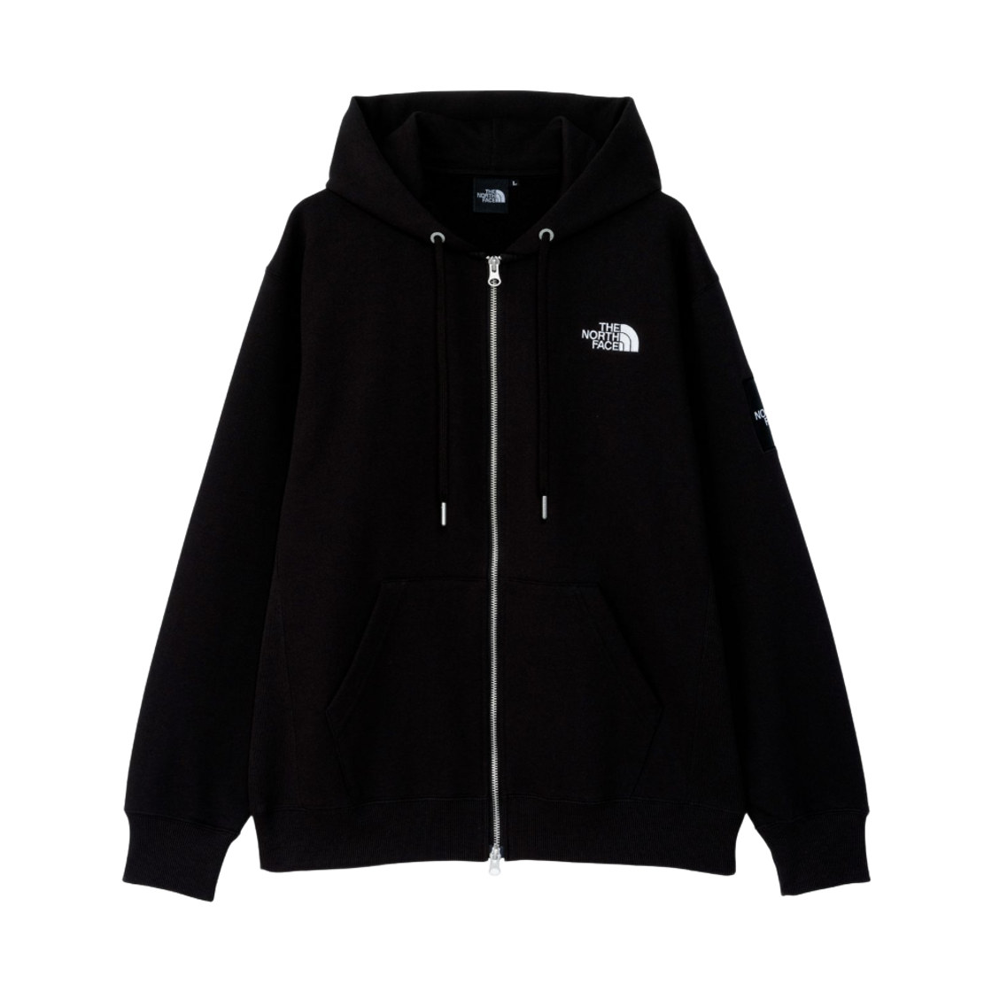NT12335K The North Face Square Logo Full Zip Jacket Black