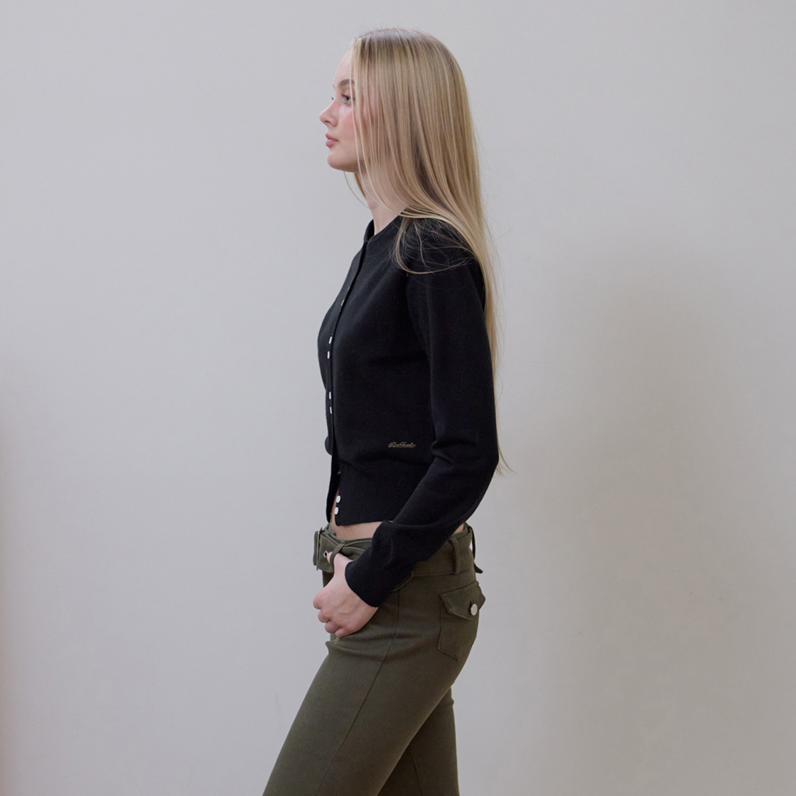 로제프란츠 더블 버튼 가디건 [블랙](Rosefrantz Double Button Cardigan [Black]) - 3