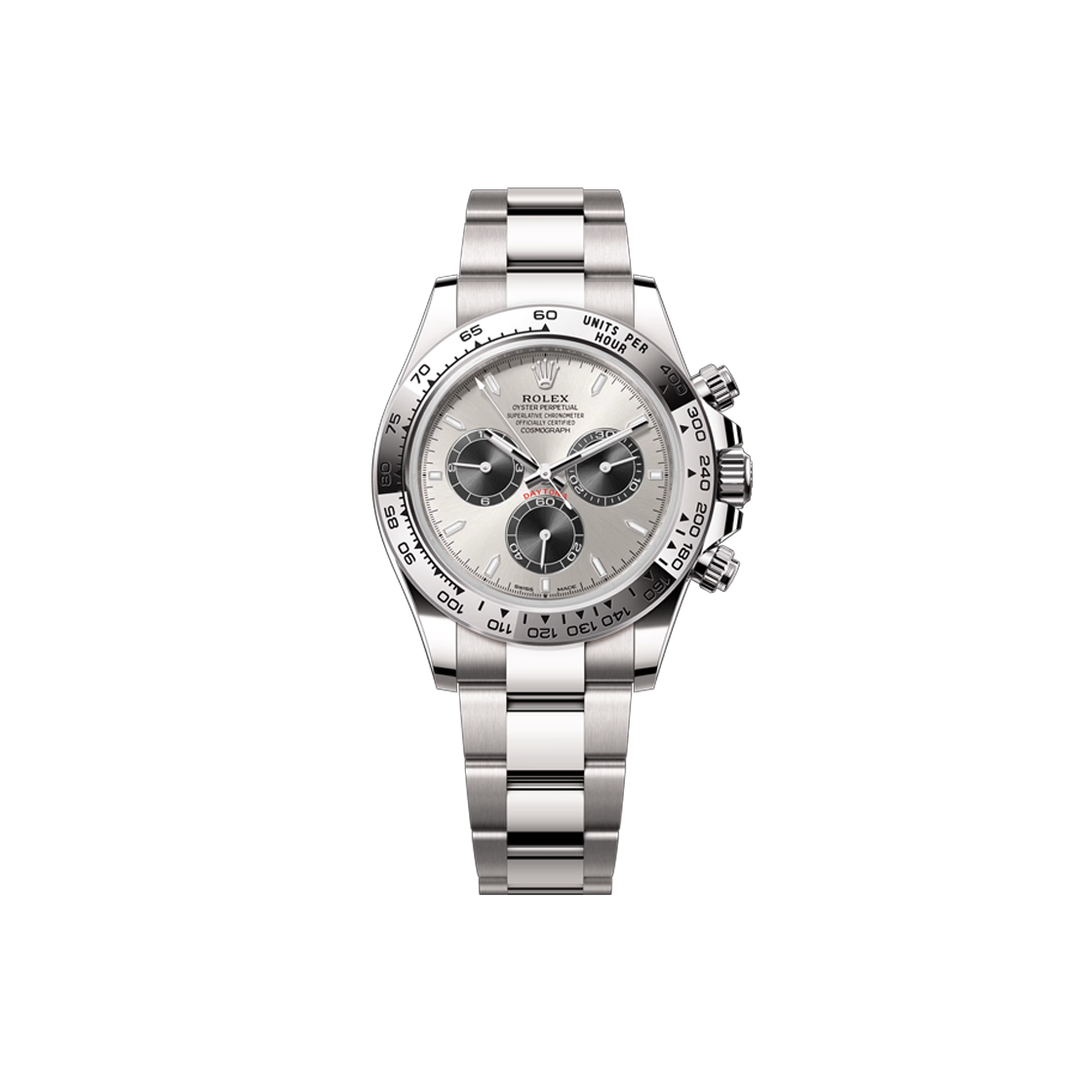 ITGME4A9LTJR Rolex Daytona 40-126509 Silver Bar Oyster No. 8404