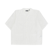GU x Engineered Garments Cuban Shirt 5/8 Sleeve Off White