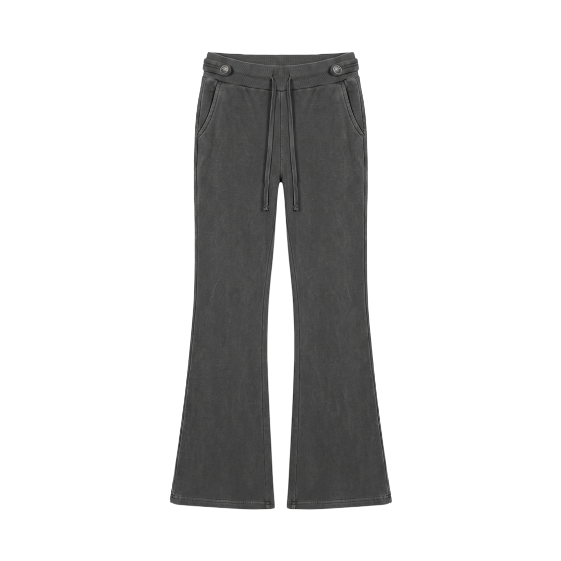 분트 나폴레옹 웨이스트 슬림 부츠컷 팬츠 차콜(VOONT Napoleon Waist Slim Bootcut Pants (CHARCOAL)) - 1
