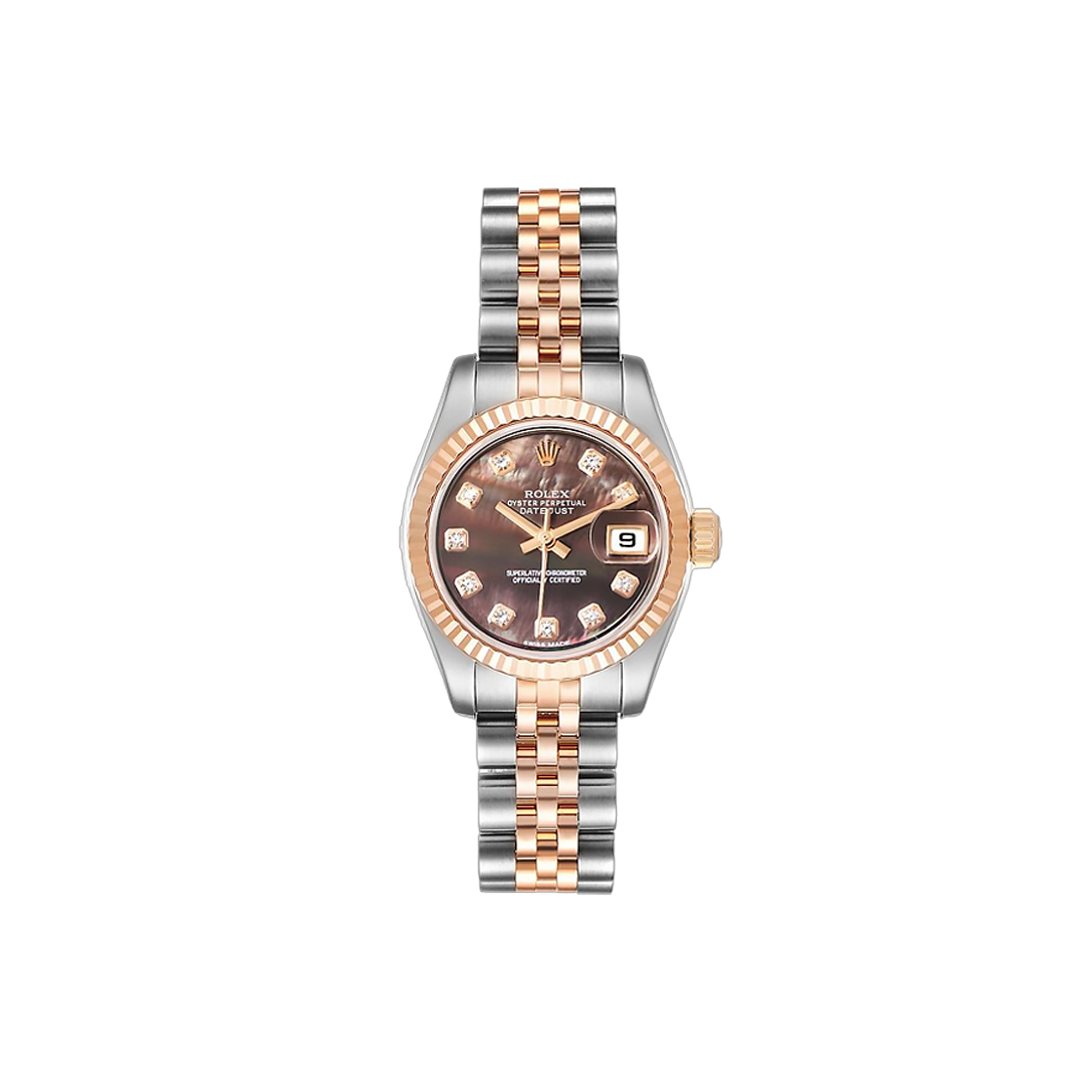 ITV2NI545FOA Rolex Datejust 26-179171 Black Dial 10P Jubilee No. 8318