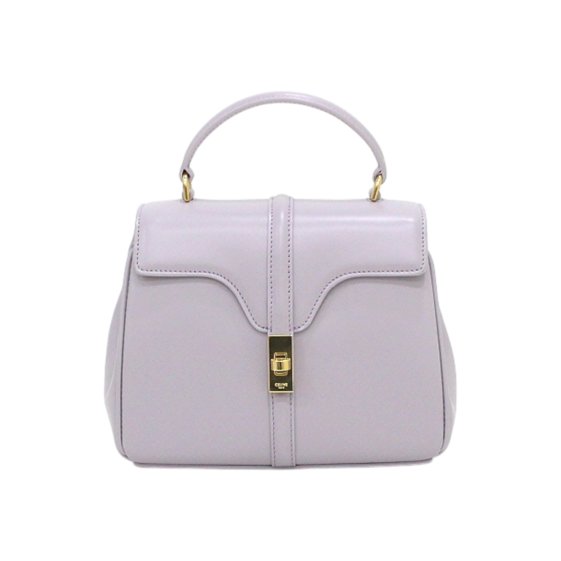 ITV8ERWBIVK8 Celine Mini 16 Top Handle Tote Bag Light Lilac Calfskin