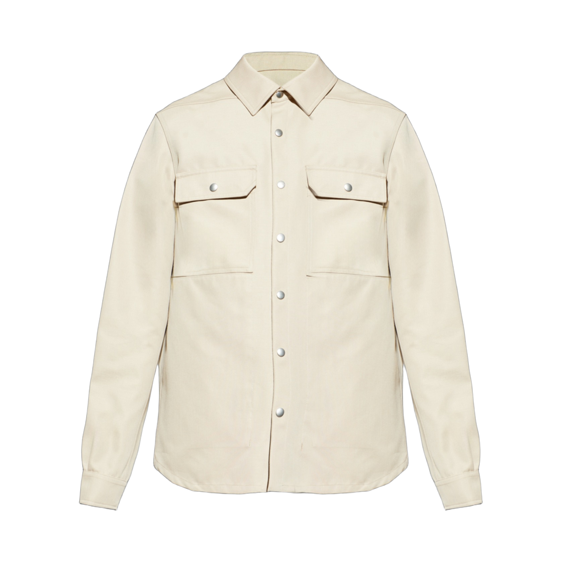 RU01F2729-CDU-138 Rick Owens Outershirt Sand