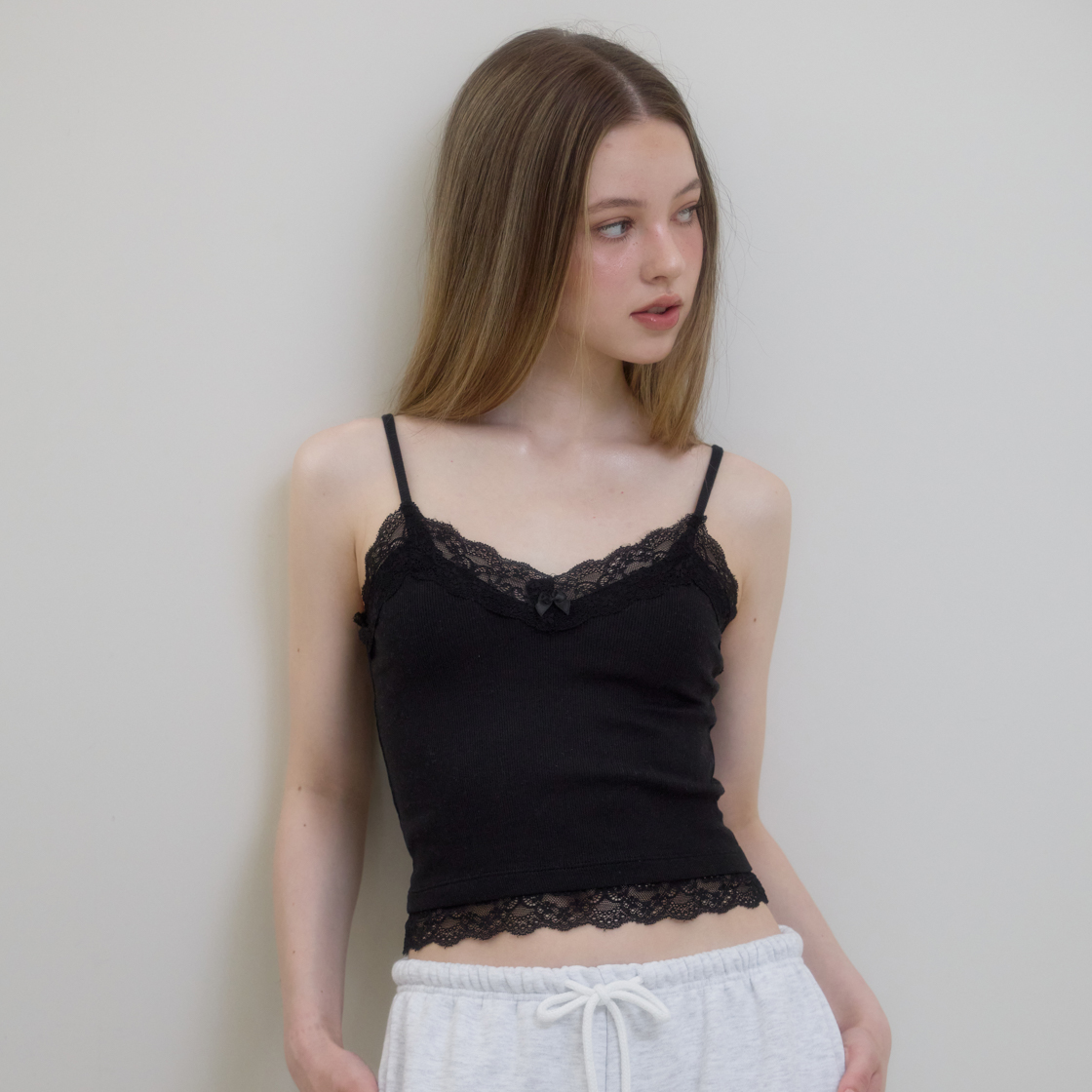 로제프란츠 레이스 트림 슬리브리스 [블랙](Rosefrantz Lace Trim Sleeveless [Black]) - 3
