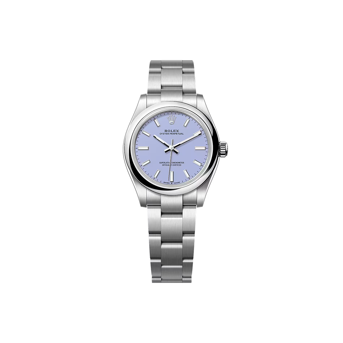 IT3FW87OB7VP Rolex Oyster Perpetual 31 Lavender Bar No. 8211