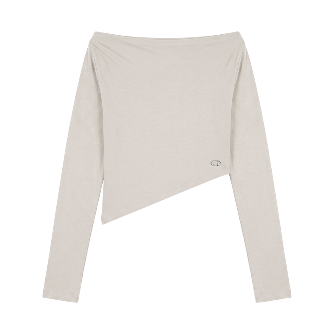 VT26FLS103BEG VOONT Slouchy Off-Shoulder Long Sleeve (BEIGE)