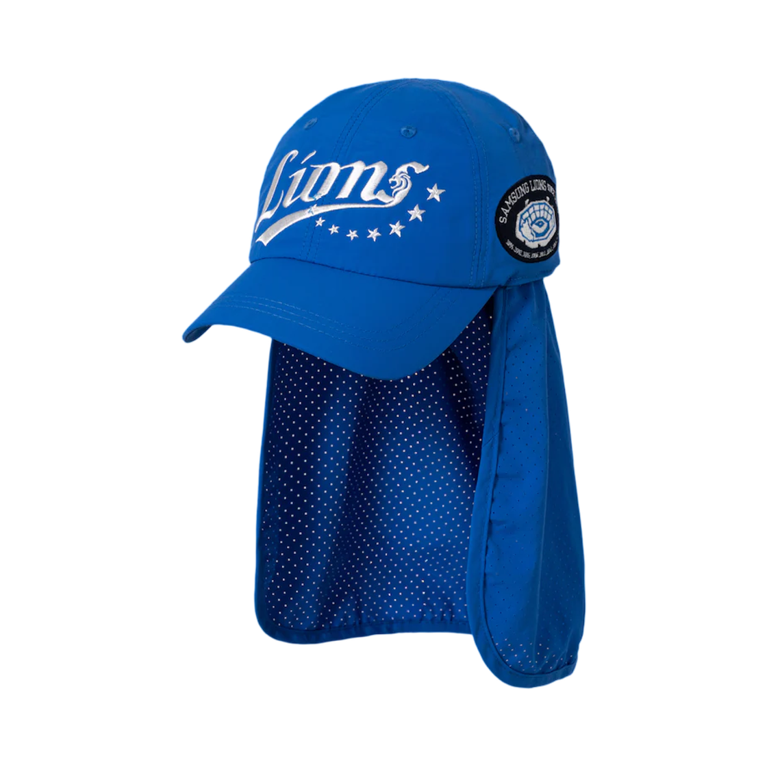 삼성 라이온즈 x 에잇세컨즈 디테처블 나일론 선쉐이드 캡 블루(Samsung Lions x 8seconds Detachable Nylon Sunshade Cap Blue)