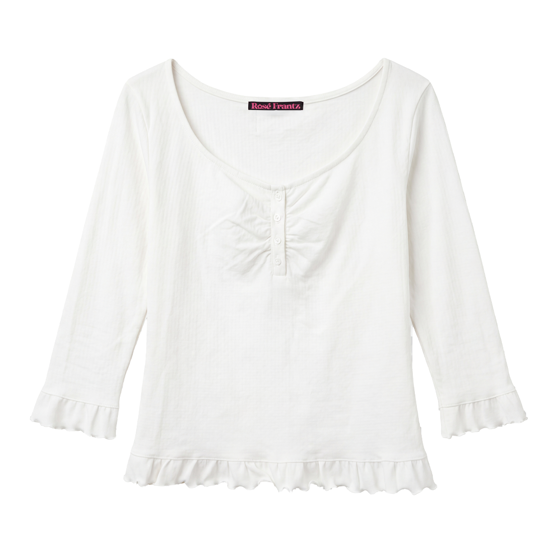 RS26FLS102IVR Rosefrantz Frill Three-Quarter Sleeve [Ivory]