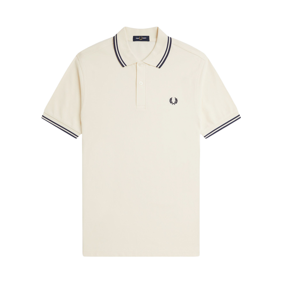 AFPM2513600-Y24 Fred Perry Twin Tipped Fred Perry Shirt Ecru/Tennis Blue