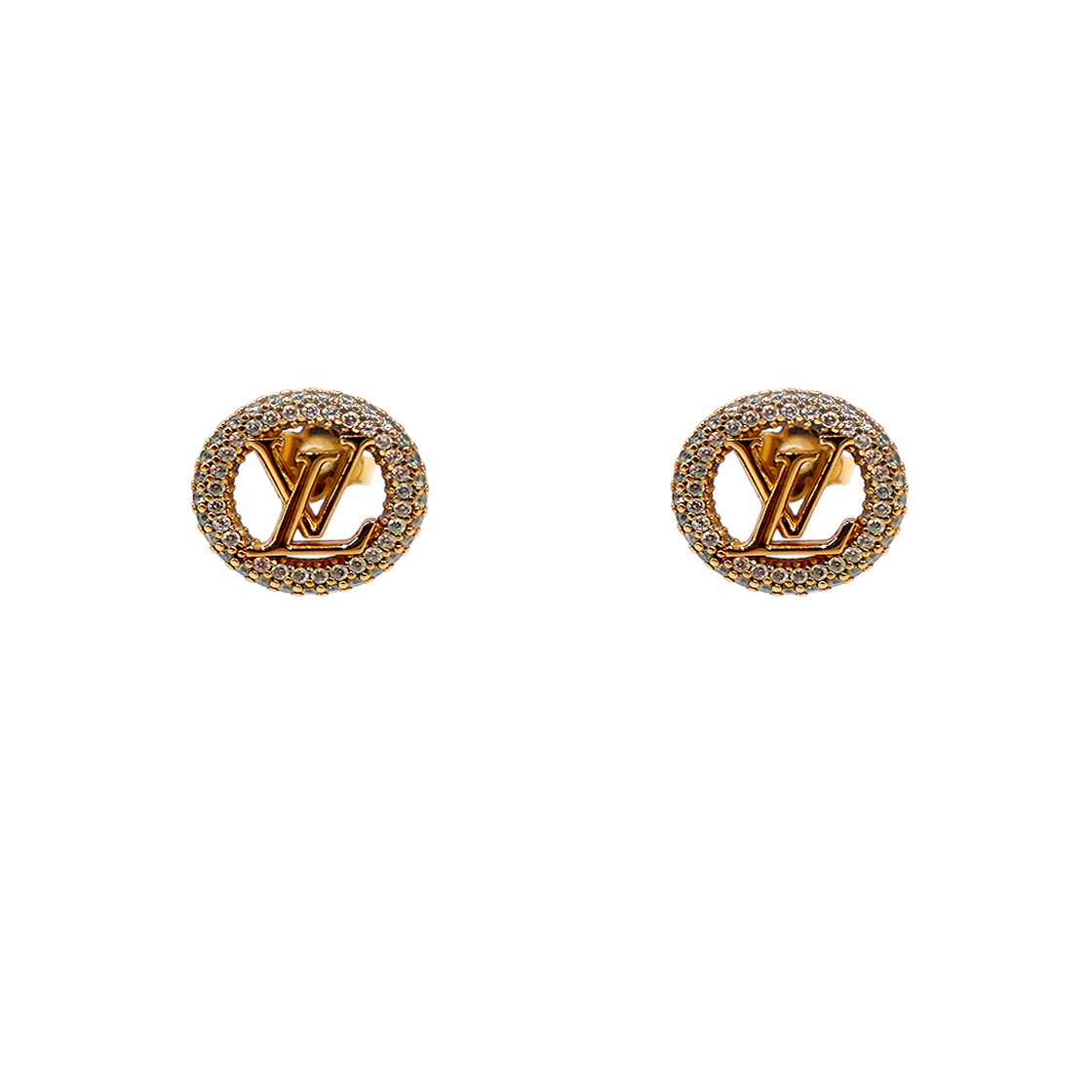 ITPNB9WDG47R Louis Vuitton Louise by Night Gold Earrings