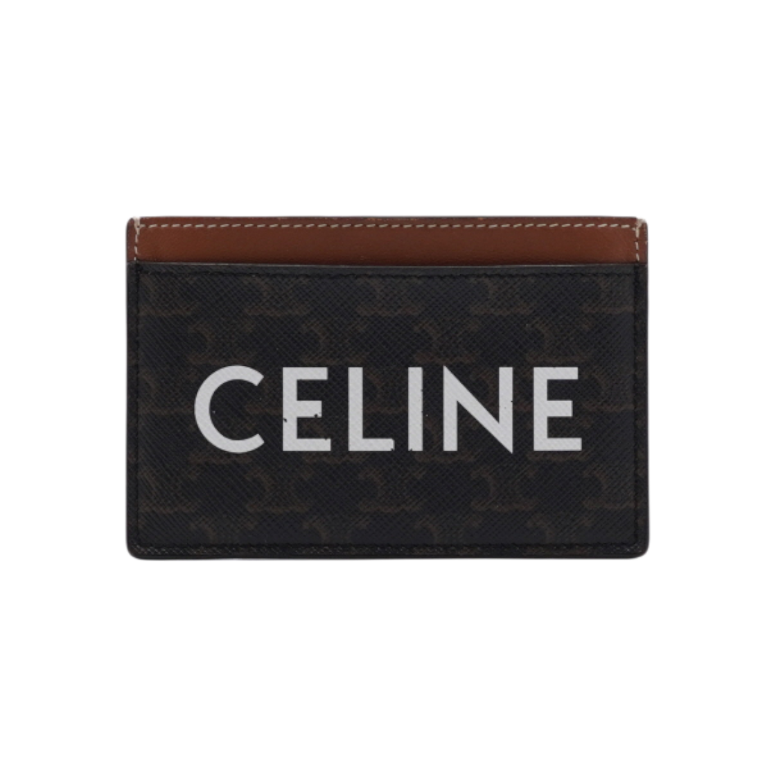 ITS6HMSGWEEQ Celine Triomphe Canvas Logo Card Holder