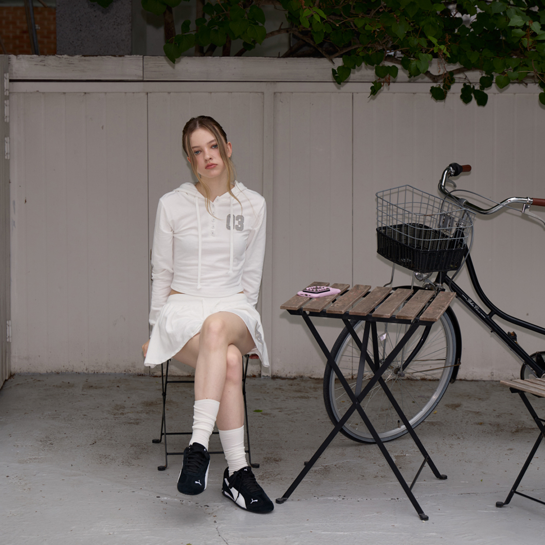 로제프란츠 패치워크 슬림 후드 롱스리브 [아이보리](Rosefrantz Patchwork Slim Hood Long Sleeve [Ivory]) - 2