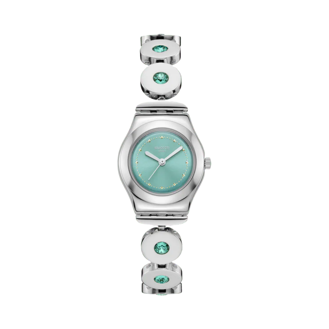 YSS355G Swatch Minty Inspirance 25mm Quartz Silver Blue