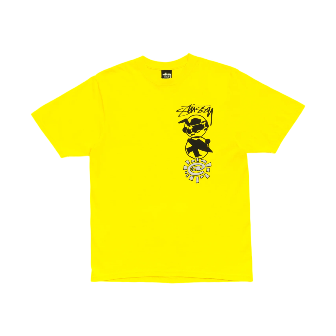 스투시 x 올웨이즈 두 왓 유 슈드 두 스택 티셔츠 옐로우(Stussy x Always Do What You Should Do Stack T-Shirt Yellow) - 2