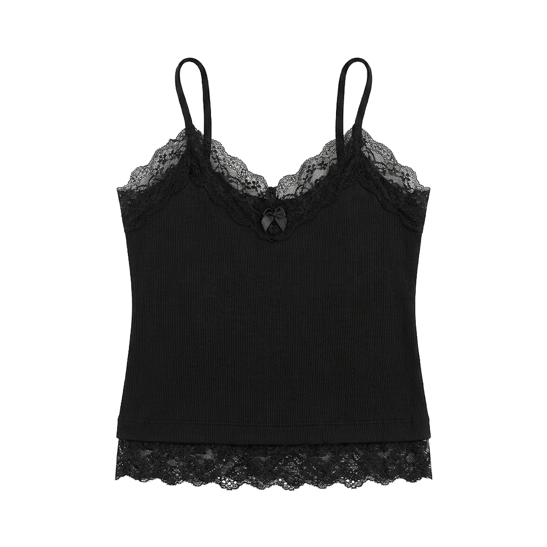 RS26FSV101BLK Rosefrantz Lace Trim Sleeveless [Black]