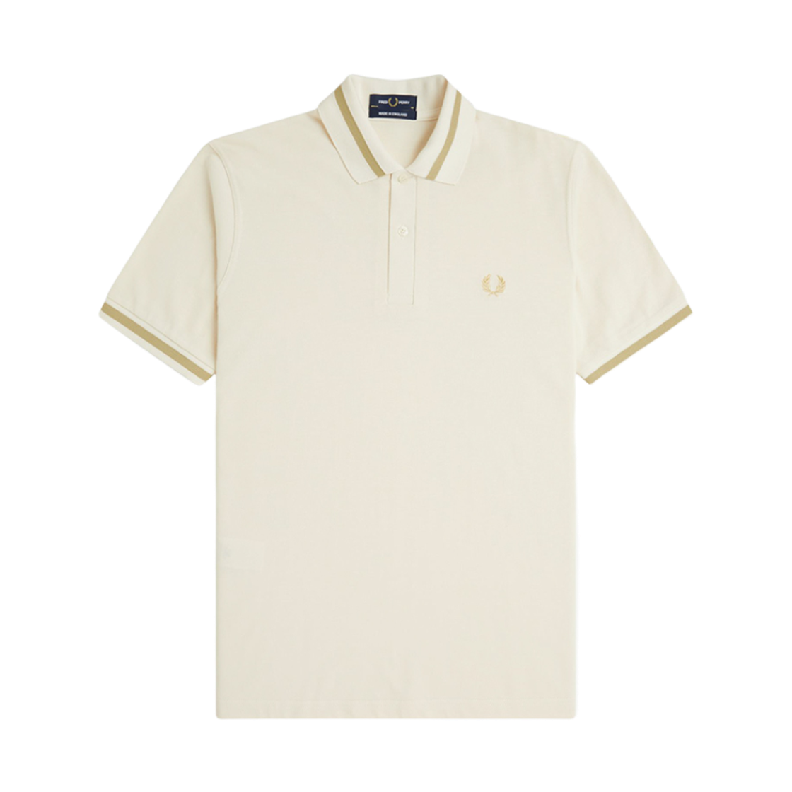 AFPM2510002-Y82 Fred Perry M2 Single Tipped Fred Perry Shirt Light Ecru/Champagne