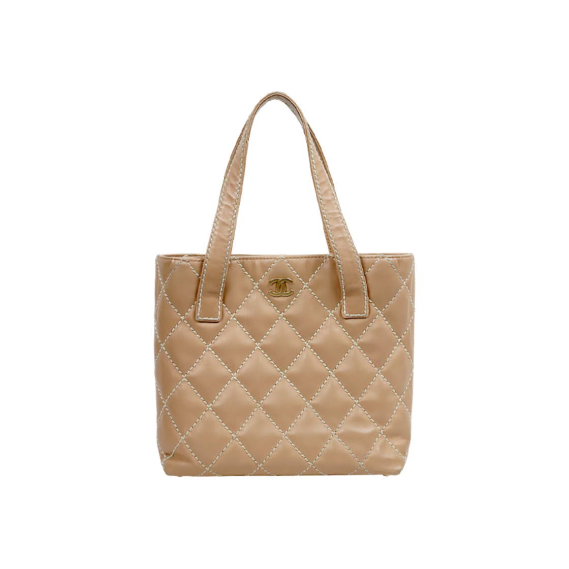 샤넬 베이지 와일드스티치 토트백 C-A63472(Chanel Beige Wild Stitch Tote Bag C-A63472) - 1