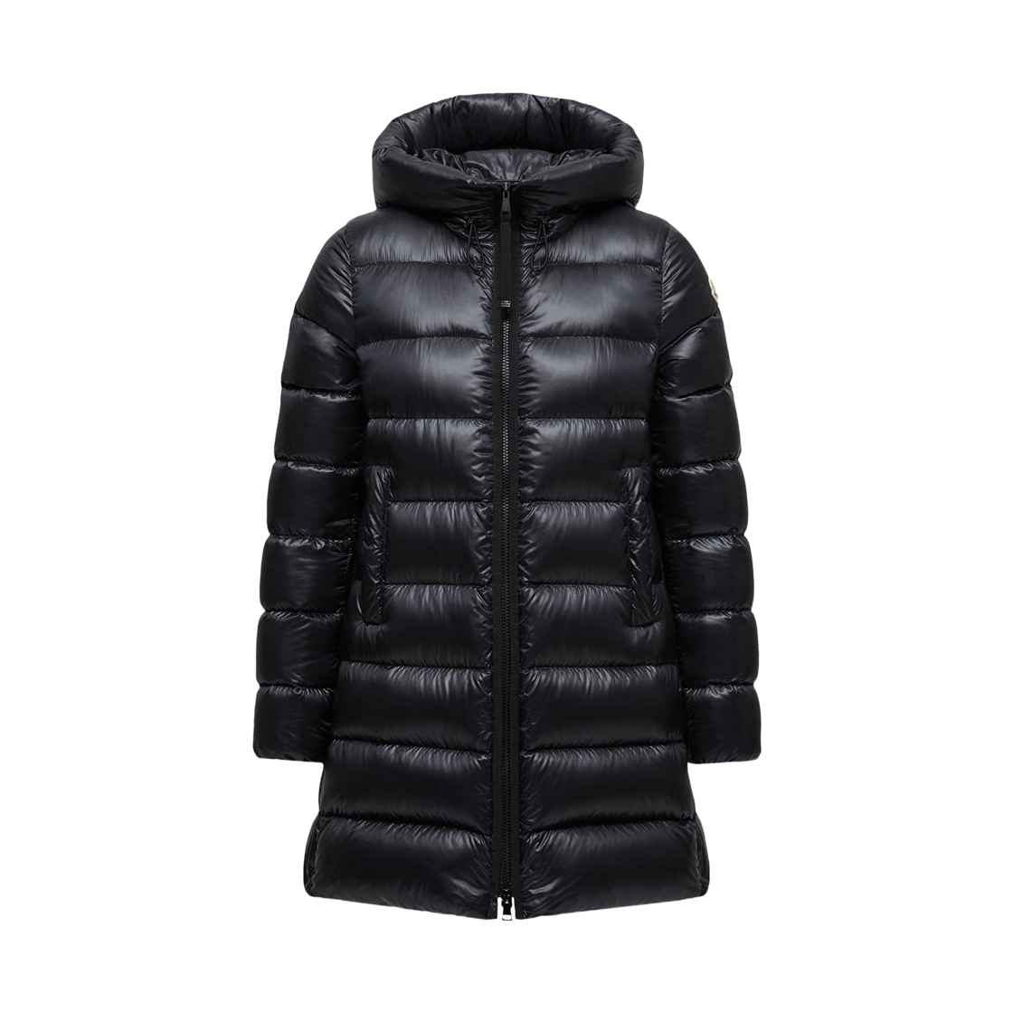 L2-093-1C00011-597YG-999 (W) Moncler Suyenne Hooded Mid Length Down Jacket Black - 26FW