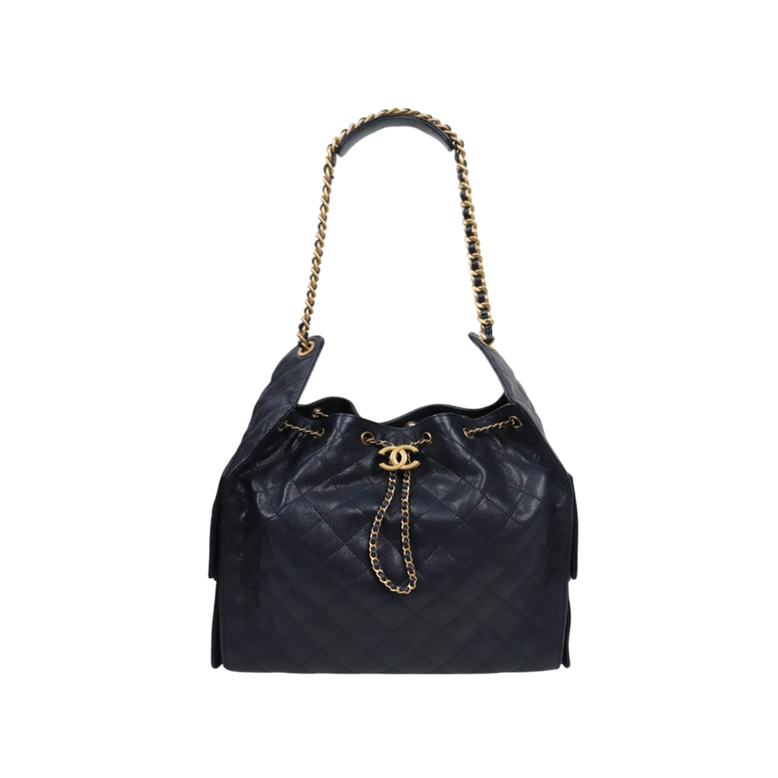 샤넬 네이비 미듐 캐비어 25백 내장칩 C-A63863(Chanel Navy Medium Caviar 25 Bag C-A63863)