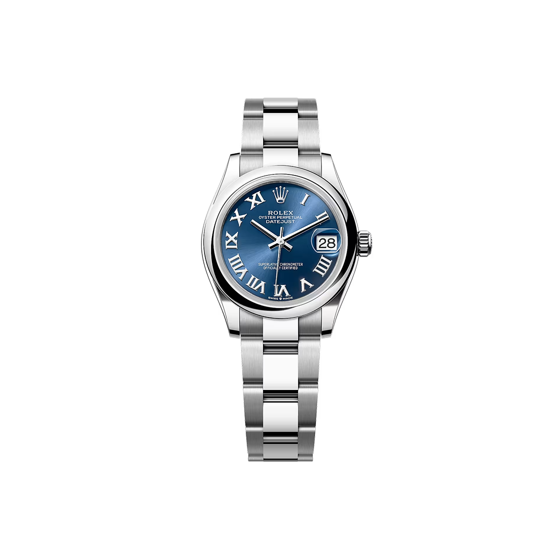 ITQG9AMRWI56 Rolex Datejust 31 - 278240 Blue Roman Dome Bezel Oyster No. 8187