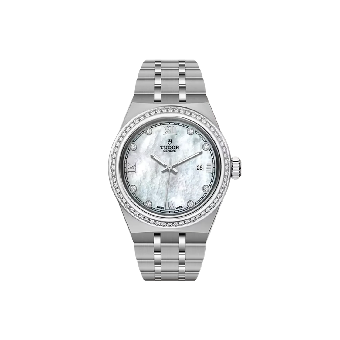 IT7SGEU5GPE6 Tudor Royal 28-M28320 Diamond Bezel Mother-of-Pearl 8P Roman No. 8356