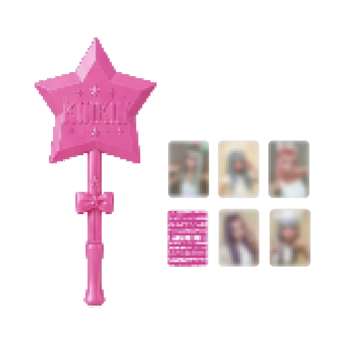 KiiiKiii キキ papapapa-Pay Wand Duty Free 와이키키 듀티 프리 팝업 키키 파파파파 페이 완드 & 포토카드 세트