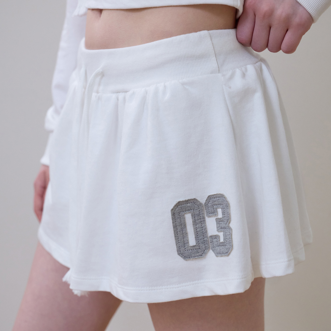 로제프란츠 패치워크 미니 스커트 [아이보리](Rosefrantz Patchwork Mini Skirt [Ivory]) - 5