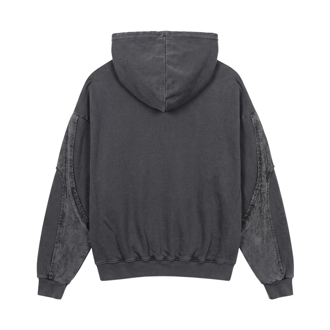 분트 페이드 워시 유틸리티 후드 집업 차콜(VOONT Fade Wash Utility Hood Zip-Up (CHARCOAL)) - 2