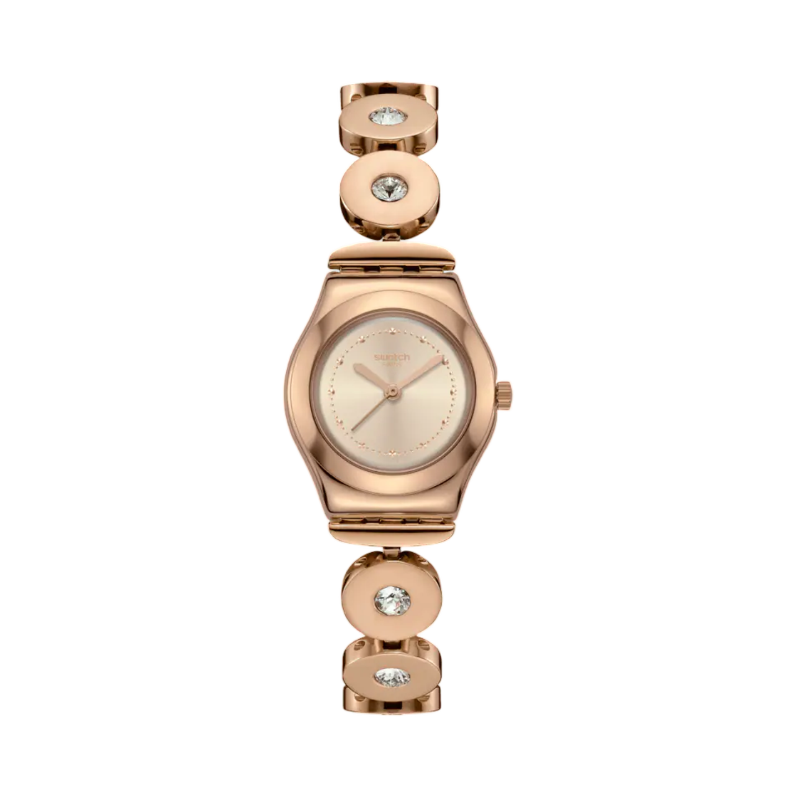 YSG186G Swatch Copper Candor 25mm Quartz Pink