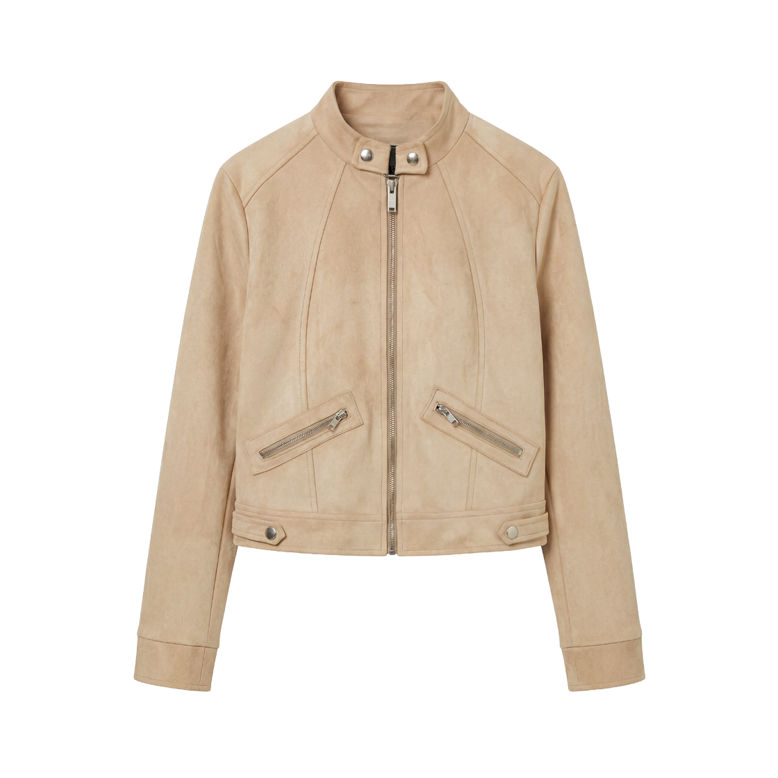 로제프란츠 스웨이드 레이서 자켓 [베이지](Rosefrantz Suede Racer Jacket [Beige])