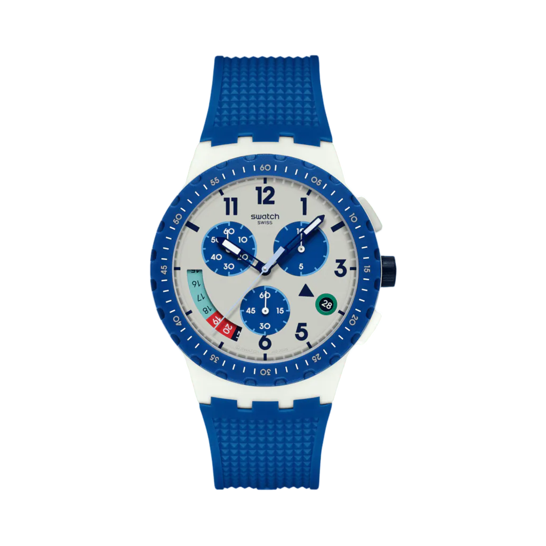 SUSM409 Swatch It's Time! 42mm Quartz Blue